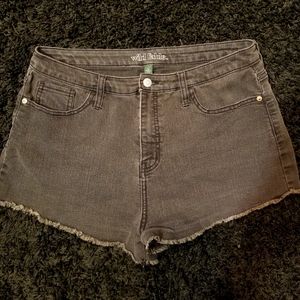 Wild Fable Size 14 Black High Rise Cutoff Shorts